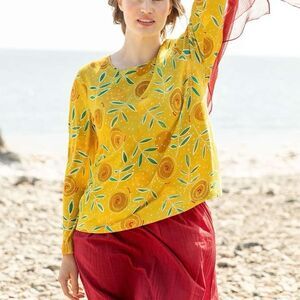 Floral Yellow Women's Top
